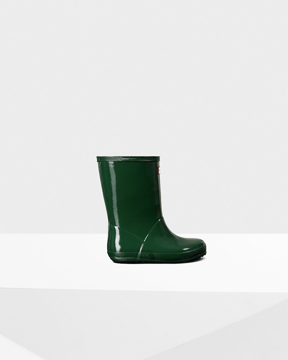 Hunter Original First Classic Gloss Rain Boots - For Sale Cheap Kids Green - ZBECIP761